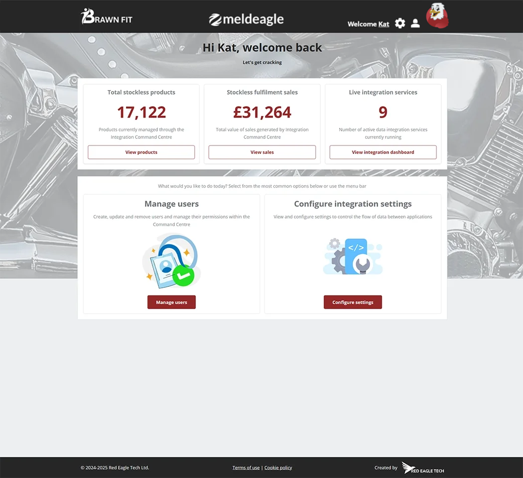 Meldeagle Dashboard Interface