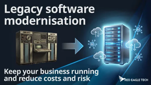 UK legacy software modernisation guide 2026 - the 5 Rs framework, AI-accelerated migration and UK cost bands for SMEs