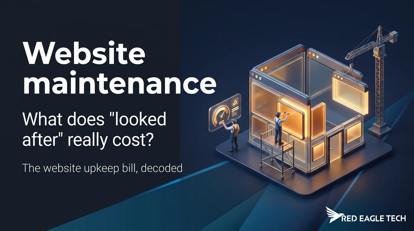How much does website maintenance cost in the UK - 2026 price bands and checker
