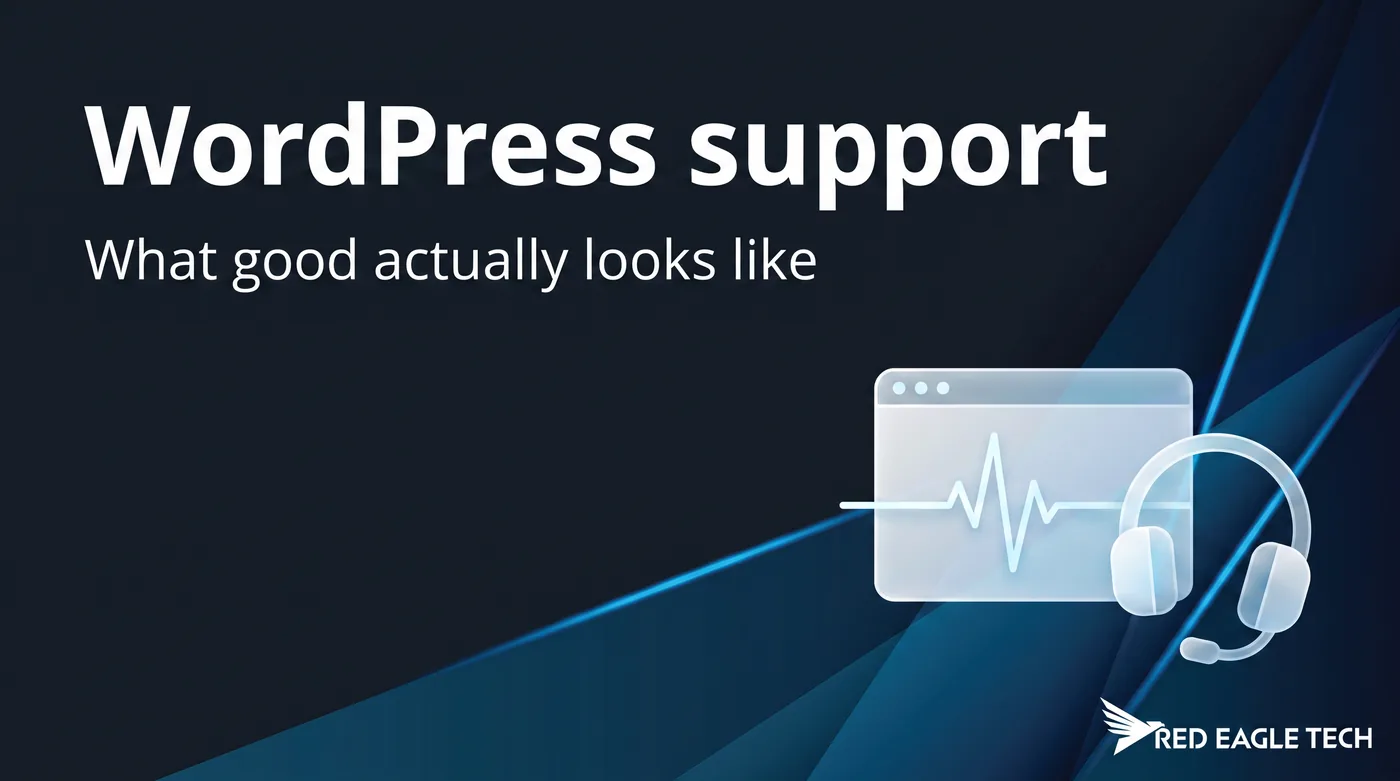 WordPress support UK - what good support actually looks like