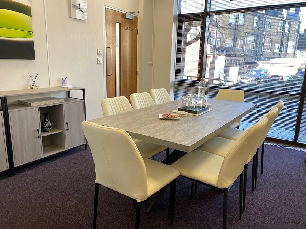 Red Eagle Tech meeting room in North London